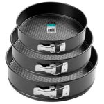 Moule � g�teau rond amovible lauxa home 24 cm, mat�riau de haute qualit� et nettoyage facile