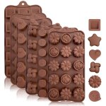 Moule  gteau en silicone 6 pices, multi - styles animaux, pour chocolat, bonbons durs ou caoutchouts ...