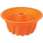 Moule � g�teau en silicone avec chemin�e, orange, sillinie, 23, 5 cm