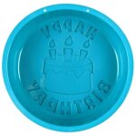 Moule  gteau en silicone empreinte texte  happy birthday  12 parts