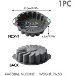 Moules � g�teaux en silicone, moule � g�teau en silicone en forme de couronne de fleurs, ustensiles de ...