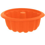 Moule � g�teau en silicone orange avec chemin�e sillinie