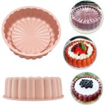 Moule gateau silicone rond 20cm, antiadhsif moule a gateau rrond silicone, moule silicone patisserie ...