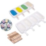 Moule � glace en silicone, 25. 3x10. 3cm, 2pcs pour ice m maison dessert, popsicle ice maker, sans bpa, ...