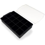 Moule � gla�ons, 2 pi�ces de 15 compartiments bac � gla�ons en silicone, gl�ons carr�s 3, 5 cm pour cocktails, ...