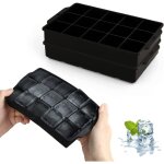 Moule  glaons 2 pices , 15 compartiments silicone , cubes 3, 5 cm pour cocktails , whisky , fruits ...