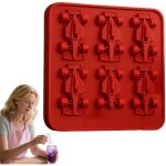 Moule � gla�ons course ? forme voiture, 6 alv�oles, silicone, pour whisky / cocktails