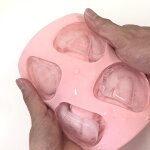 Moule à glaçons en silicone en forme de dents de prothèse dentaire à 4 trous Moule à glaçons en silicone en forme de dents de prothèse dentaire à 4 trous