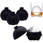Moules � gla�ons sph�riques (lot de 4), moules � gla�ons sph�riques pour whisky, moules � gla�ons sph�riques ...