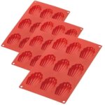 Moule � madeleines diwali en silicone, 9 cavit�s, antiadh�sif, pour madeleines, biscuits, g�teaux et ...