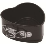 Moule � mini - g�teaux � charni�re en forme de c?ur, antiadh�sif, en acier au carbone, avec fond amovible ...