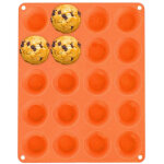 Moule a muffins en silicone 20 muffins antiadhesif resistant a la chaleur