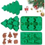 Moule de nol en silicone pour bonbons au chocolat, grande taille pour la cuisson de desserts, gteaux, ...