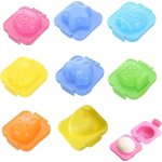 Moule oeuf dur lot de 8 moules � ?ufs cuits moule sushi antiadh�sif 8 pi�ces forme ?uf riz + surface ...