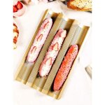 Moule  pain franais, moule  pain franais antiadhsif, acier au carbone, moule  pain franais perfor ...