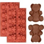 Moule � p�tisserie antiadh�sif en silicone � 8 cavit�s pour muffins, g�teaux au chocolat, savons, cupcakes ...