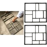 Moule a pav� beton jardin, moule � pav� en plastique, moule pierre asym�trique dalle brique ciment b�ton ...