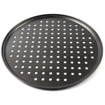 Moules � pizza ronde grand plaque pizzas perfor�es anti - adh�sive four grille de cuisson professionnel ...
