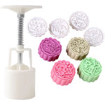 Moules pression g�teau lune chinois, set complet p�tisserie traditionnelle, usage manuel, design festif ...