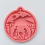 Moule en rsine poxy d'arbre de nol, moule en silicone d'orignal de nol, moule en rsine de flocon ...