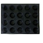 Moule en silicone � 20 trous pour mini pizzas hamburgers et pains antiadh�sif
