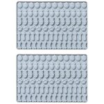 Moule en silicone alimentaire, lot de 2 bleus - sans bpa, pour cuisine et p�tisserie, lavable au lave ...