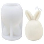 Moule silicone bougie lapin, moule bougie paques, moule silicone bougie paques, moule  savon silicone, ...