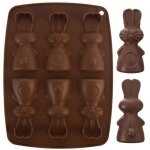 Moule en silicone pour cuire 6 bonbons en forme de lapin
