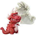 Moule en silicone dinosaure 3d pour la d�coration de g�teaux d'anniversaire d'enfants, outils pour la ...