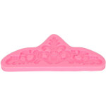 Moule en silicone avec motif en relief rose - d�moulage facile pour la fabrication de g�teaux