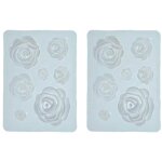 Moule en silicone rose pour g�teau, chocolat, g�teau de mariage, outils de d�coration pour g�teaux et ...