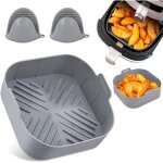 Moule en silicone sans bpa pour friteuses  air de 5, 5 l et 6 l. 21 l - moule et gants de protection ...