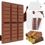 [jamais utilis]moule tablette chocolat, moule  tablette de chocolat profond moule silicone tablette ...