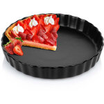 Moule � tarte en c�ramique noire, 24, 5 cm