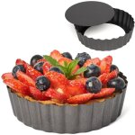 Moule � tarte � fond amovible tadar 12 x 2 cm rond