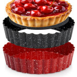 Moule � tarte en granit � fond amovible 12 cm 2 pi�ces.