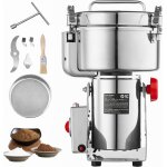 Moulin  grains lectrique 2000g, 3400w haute vitesse, acier inoxydable, pour grains secs, pices, crales, ...