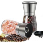 Moulin a poivre 2 pi�ces moulin a sel r�glable salieres et poivrieres, poivrier avec noyau de broyage ...