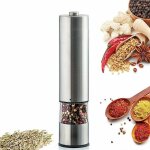 Moulin a poivre electrique avec lumi�re led salieres et poivrieres grossi�ret� r�glable moulin � poivre ...