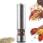 Moulin a poivre electrique avec lumire led salieres et poivrieres grossiret rglable moulin  poivre ...