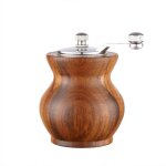 Moulin � poivre manuel en bois � manivelle avec mouture r�glable, profitez de votre meilleur poivre frais ...