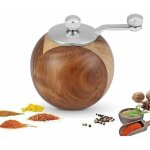 Moulin � poivre manuel, guazhunimoulin � sel en bois moulin � �pices rond moulin � �pices brun avec rotor ...