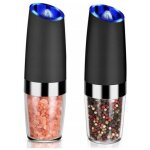 Moulin � sel �lectrique, poivre, �pices, sali�re, poivrier inox, meule en c�ramique, 2 pi�ces avec led ...