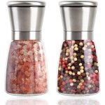 Moulin � sel et � poivre en acier inoxydable 304, moulin � �pices, moulin � piment, moulin manuel en ...