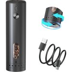 Moulin � sel et � poivre �lectrique, moulin a poivre electrique grande capacit� de 110 ml, r�glage par ...