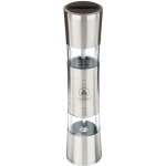Moulin � sel et � poivre - laguiole - 22cm - noir, m�tal, acier - moulin � sel