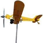 Moulin � vent d'avion en plein air, d�coration de jardin d'avion en m�tal, artisanat d'oscillation de ...