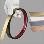 Moulures dcoratives autocollantes en - 10 m x 5 cm - bandes murales autocollantes - baguettes chromes ...