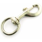 Mousqueton en laiton pour lunghina avec chambre ronde une grande taille couleur or