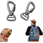 Mousqueton pivotant, porte - cl�s rotatif crochet, mousqueton pour collier de chien, forme d